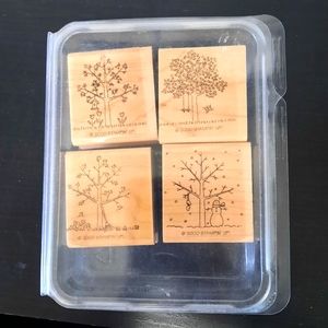 A Tree for All Seasons Stampin Up set of 4 rubber stamps.